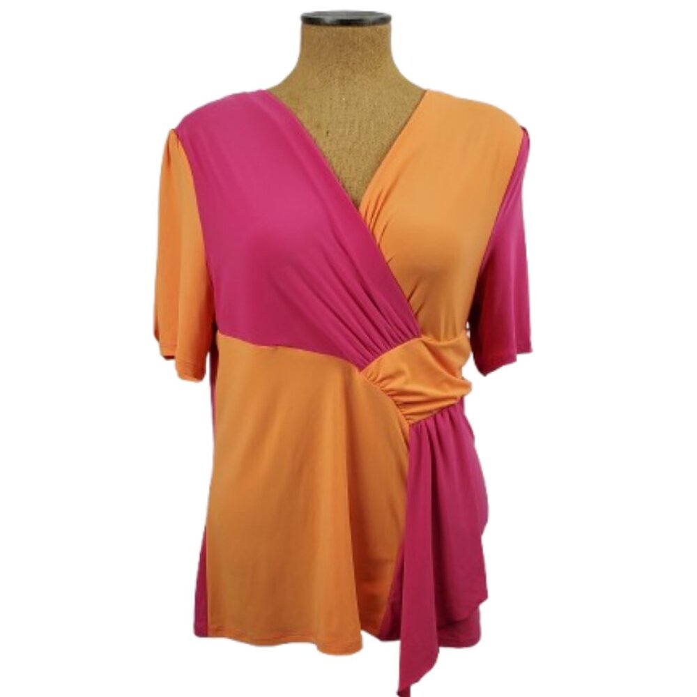 Atelier 29 women's pink and orange blouse size XL
